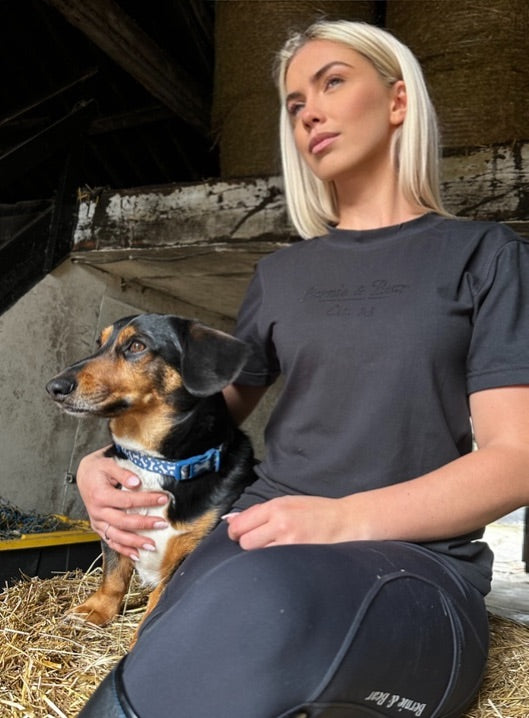 Crystal Black Cotton Top
