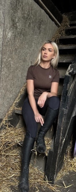 Brown Sports Top